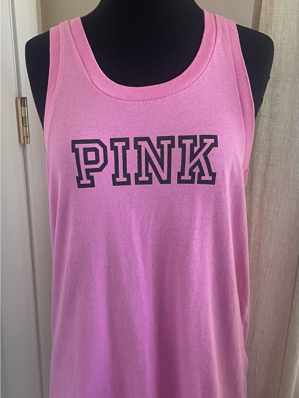 PINK Victoria's Secret Bubblegum Pink Logo Tank
